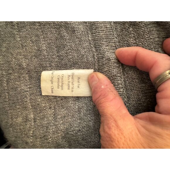 Stunning Annabelle New York 3/4 length rabbit fur coat; small must see - Picture 8 of 8